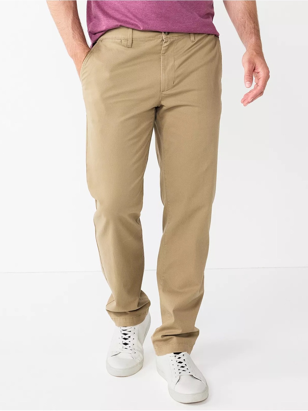 Men's Classic Tan Straight Chinos